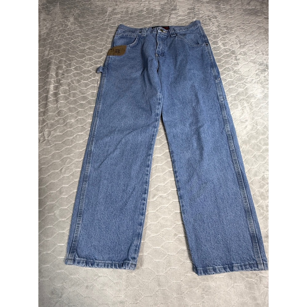 Wrangler RIGGS Workwear Mens Blue Carpenter Jeans 31x30 Relaxed Fit 103W020VI
